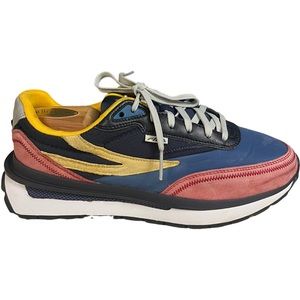 Fila Men's Blue and Red Athletic Shoes